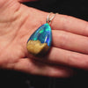 Aurora Borealis | opal pendant [teardrop]