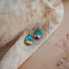 Aurora Borealis | opal earrings [raindrop] - Wood all Good