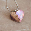 Pink Dream | opal pendant [heart] - Wood all Good