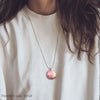 Pink Dream | opal pendant [round] - Wood all Good