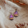 Purple Haze | opal earrings [raindrop] - Wood all Good