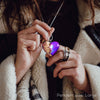 Purple Haze | opal pendant [heart] - Wood all Good