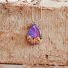 Purple Haze | opal pendant [teardrop] - Wood all Good
