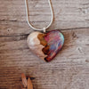 Red Sea | opal pendant [heart] - Wood all Good