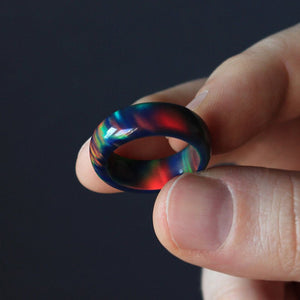 Red Sea | opal ring [solid] - Wood all Good