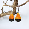 Yellow Flame | opal earrings [raindrop] - Wood all Good